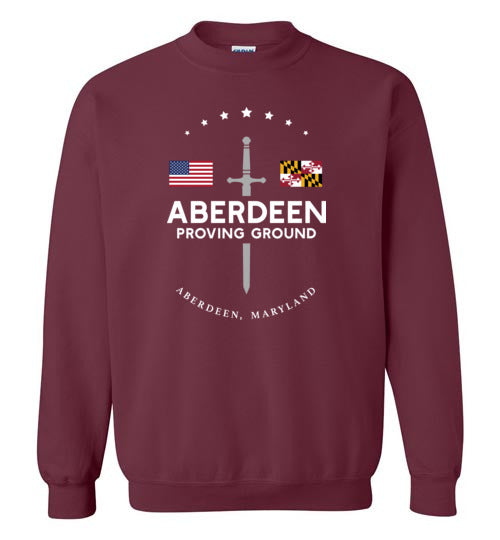 Load image into Gallery viewer, Aberdeen Proving Ground - Men&#39;s/Unisex Crewneck Sweatshirt-Wandering I Store
