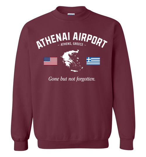 Athenai Airport "GBNF" - Men's/Unisex Crewneck Sweatshirt-Wandering I Store