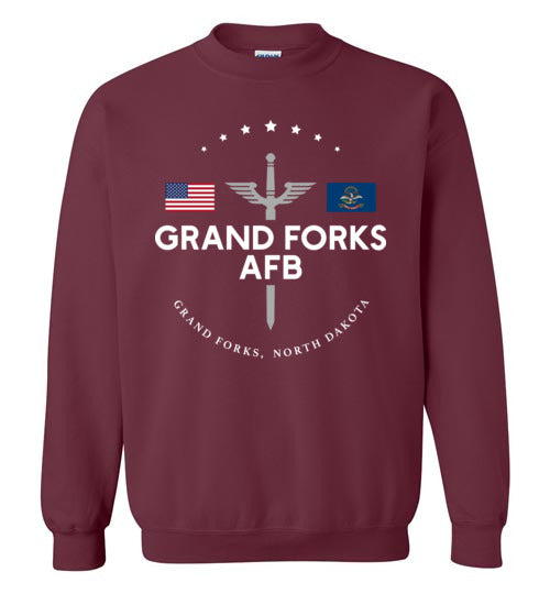 Load image into Gallery viewer, Grand Forks AFB - Men&#39;s/Unisex Crewneck Sweatshirt-Wandering I Store
