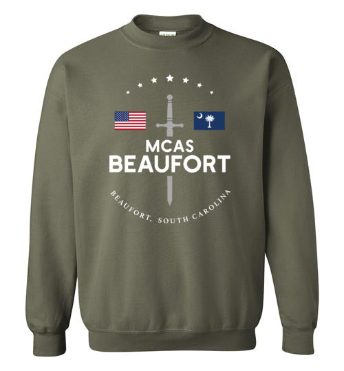 Load image into Gallery viewer, MCAS Beaufort - Men&#39;s/Unisex Crewneck Sweatshirt-Wandering I Store
