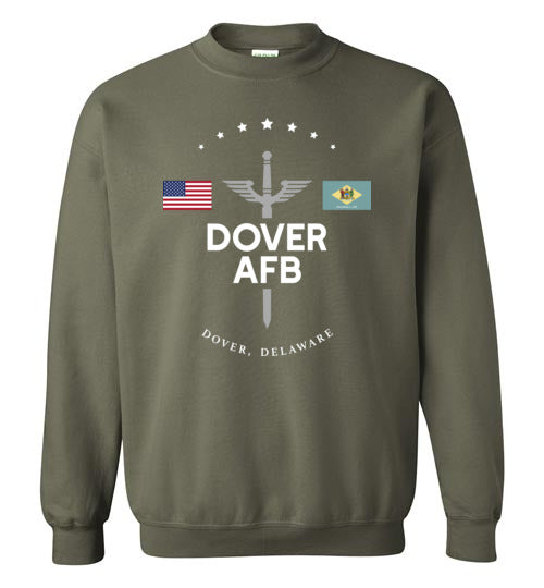 Dover AFB - Men's/Unisex Crewneck Sweatshirt-Wandering I Store