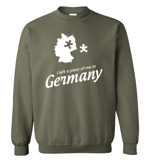 Load image into Gallery viewer, I Left a Piece of Me in Germany - Men&#39;s/Unisex Crewneck Sweatshirt-Wandering I Store
