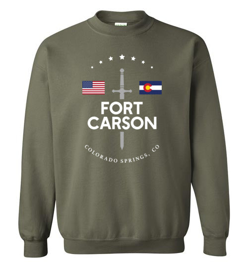 Fort Carson - Men's/Unisex Crewneck Sweatshirt-Wandering I Store
