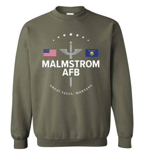 Load image into Gallery viewer, Malmstrom AFB - Men&#39;s/Unisex Crewneck Sweatshirt-Wandering I Store
