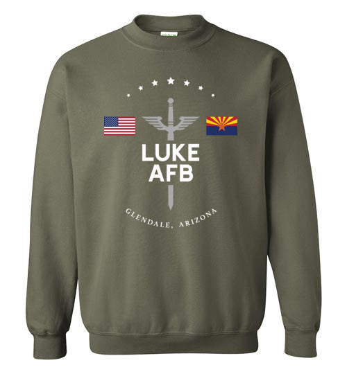 Luke AFB - Men's/Unisex Crewneck Sweatshirt-Wandering I Store