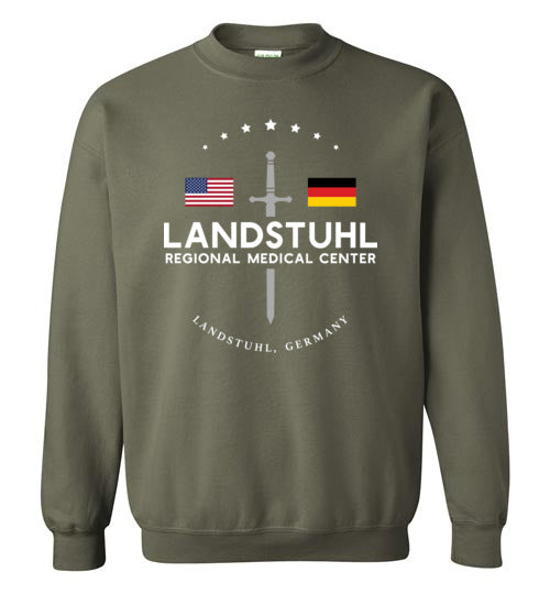 Load image into Gallery viewer, Landstuhl Regional Medical Center - Men&#39;s/Unisex Crewneck Sweatshirt-Wandering I Store
