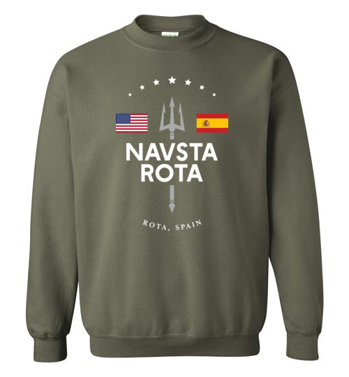 NAVSTA Rota - Men's/Unisex Crewneck Sweatshirt-Wandering I Store