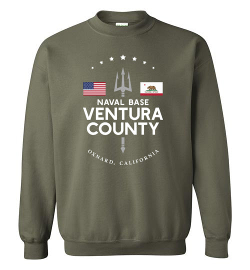 Load image into Gallery viewer, Naval Base Ventura County - Men&#39;s/Unisex Crewneck Sweatshirt-Wandering I Store
