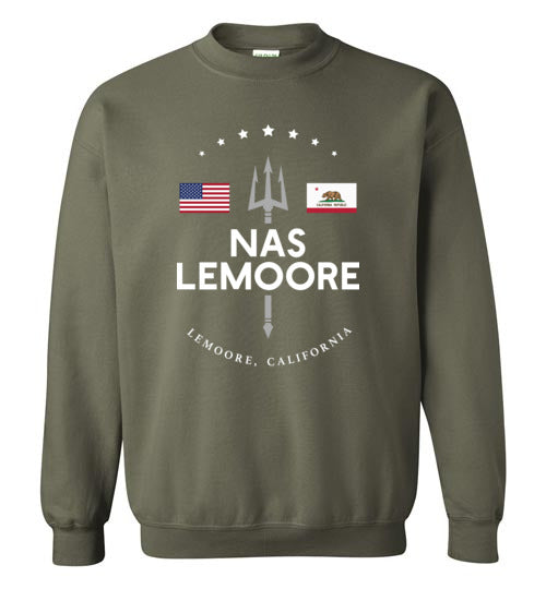 NAS Lemoore - Men's/Unisex Crewneck Sweatshirt-Wandering I Store