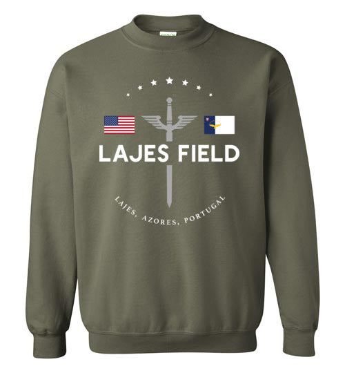 Load image into Gallery viewer, Lajes Field - Men&#39;s/Unisex Crewneck Sweatshirt-Wandering I Store
