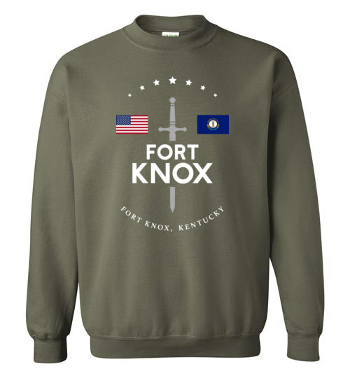 Load image into Gallery viewer, Fort Knox - Men&#39;s/Unisex Crewneck Sweatshirt-Wandering I Store
