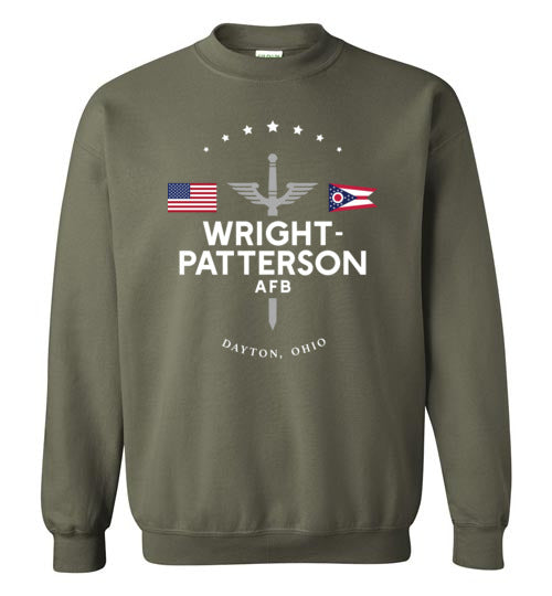 Wright-Patterson AFB - Men's/Unisex Crewneck Sweatshirt-Wandering I Store
