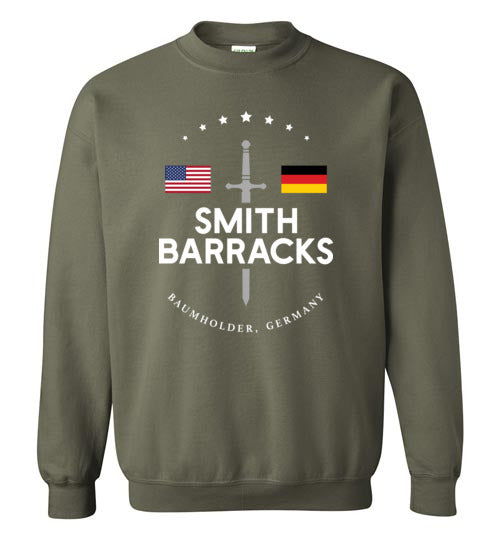 Smith Barracks (Baumholder) - Men's/Unisex Crewneck Sweatshirt-Wandering I Store