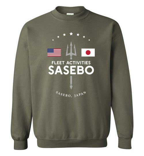 Load image into Gallery viewer, Fleet Activities Sasebo - Men&#39;s/Unisex Crewneck Sweatshirt-Wandering I Store
