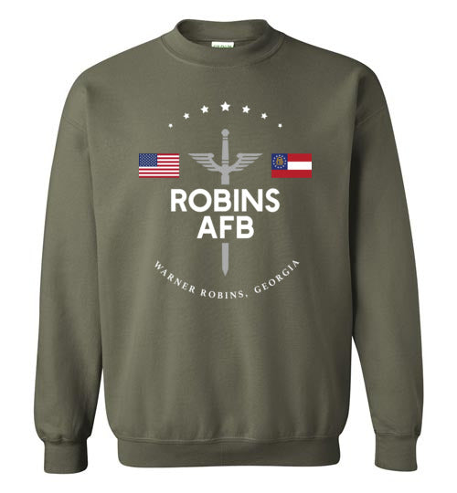 Robins AFB - Men's/Unisex Crewneck Sweatshirt-Wandering I Store