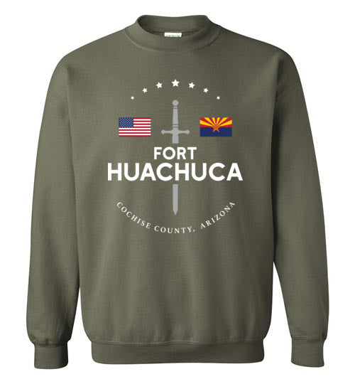 Fort Huachuca - Men's/Unisex Crewneck Sweatshirt-Wandering I Store