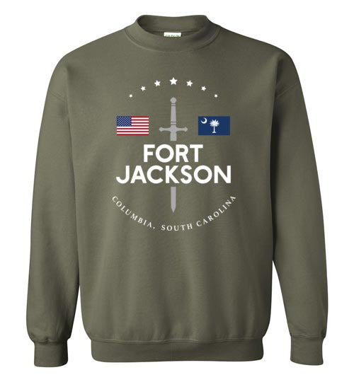 Fort Jackson - Men's/Unisex Crewneck Sweatshirt-Wandering I Store