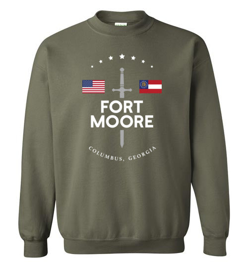 Fort Moore - Men's/Unisex Crewneck Sweatshirt-Wandering I Store