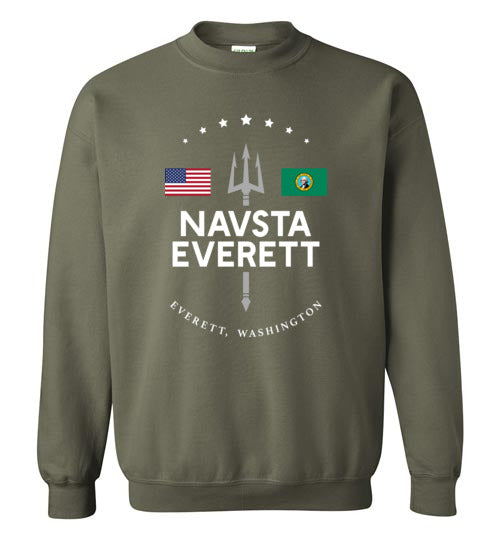 Load image into Gallery viewer, NAVSTA Everett - Men&#39;s/Unisex Crewneck Sweatshirt-Wandering I Store

