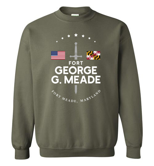 Load image into Gallery viewer, Fort George G. Meade - Men&#39;s/Unisex Crewneck Sweatshirt-Wandering I Store
