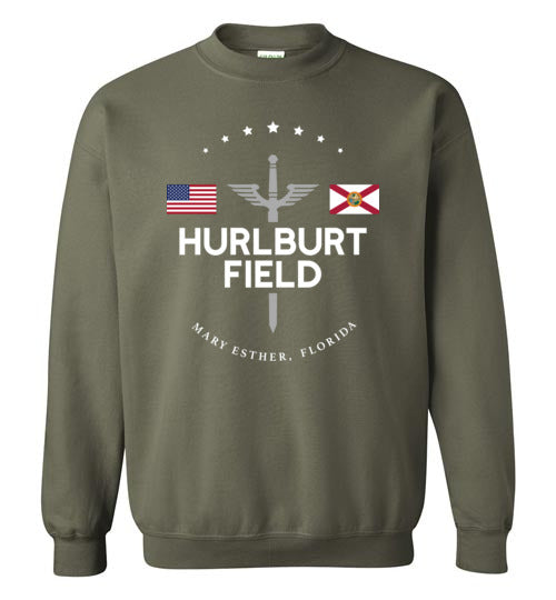 Hurlburt Field - Men's/Unisex Crewneck Sweatshirt-Wandering I Store