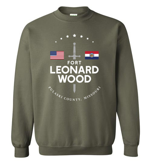 Load image into Gallery viewer, Fort Leonard Wood - Men&#39;s/Unisex Crewneck Sweatshirt-Wandering I Store
