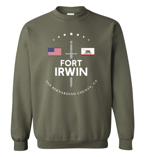 Load image into Gallery viewer, Fort Irwin - Men&#39;s/Unisex Crewneck Sweatshirt-Wandering I Store
