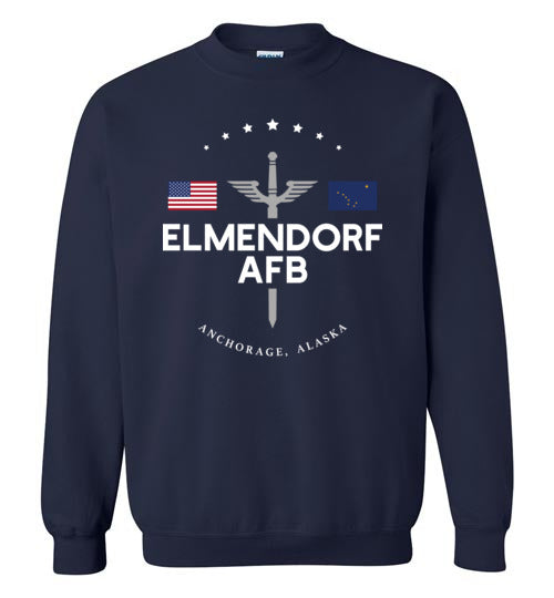 Elmendorf AFB - Men's/Unisex Crewneck Sweatshirt-Wandering I Store