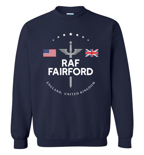 RAF Fairford - Men's/Unisex Crewneck Sweatshirt-Wandering I Store