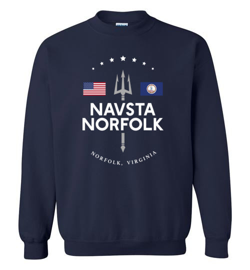 Load image into Gallery viewer, NAVSTA Norfolk - Men&#39;s/Unisex Crewneck Sweatshirt-Wandering I Store

