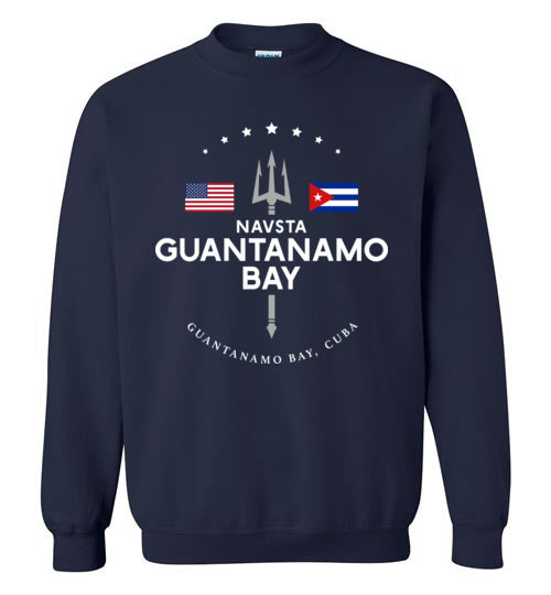 Load image into Gallery viewer, NAVSTA Guantanamo Bay - Men&#39;s/Unisex Crewneck Sweatshirt-Wandering I Store
