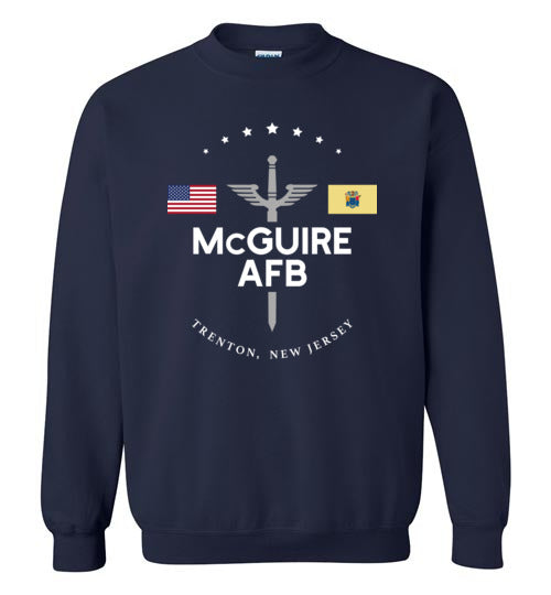 McGuire AFB - Men's/Unisex Crewneck Sweatshirt-Wandering I Store