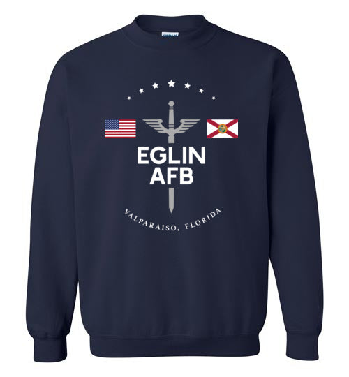 Load image into Gallery viewer, Eglin AFB - Men&#39;s/Unisex Crewneck Sweatshirt-Wandering I Store
