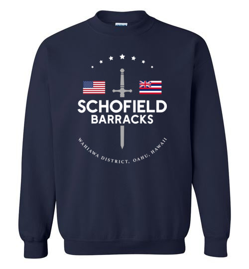Schofield Barracks - Men's/Unisex Crewneck Sweatshirt-Wandering I Store