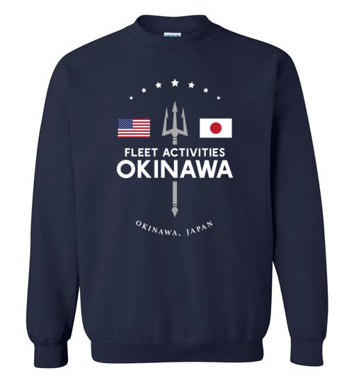 Load image into Gallery viewer, Fleet Activities Okinawa - Men&#39;s/Unisex Crewneck Sweatshirt-Wandering I Store
