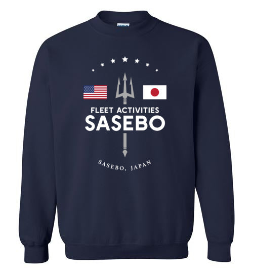 Fleet Activities Sasebo - Men's/Unisex Crewneck Sweatshirt-Wandering I Store