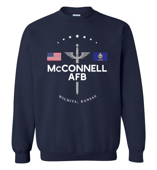 McConnell AFB - Men's/Unisex Crewneck Sweatshirt-Wandering I Store