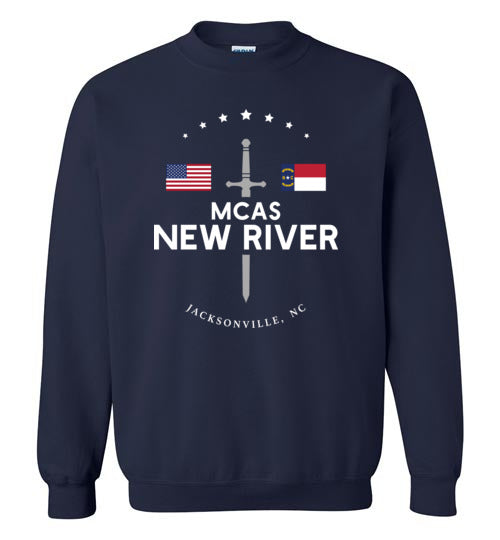 Load image into Gallery viewer, MCAS New River - Men&#39;s/Unisex Crewneck Sweatshirt-Wandering I Store
