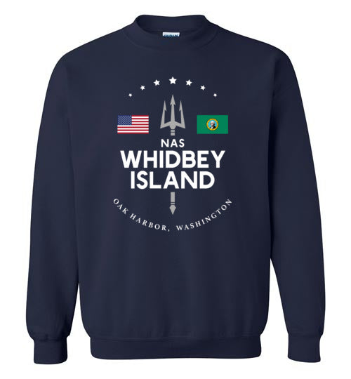 Load image into Gallery viewer, NAS Whidbey Island - Men&#39;s/Unisex Crewneck Sweatshirt-Wandering I Store
