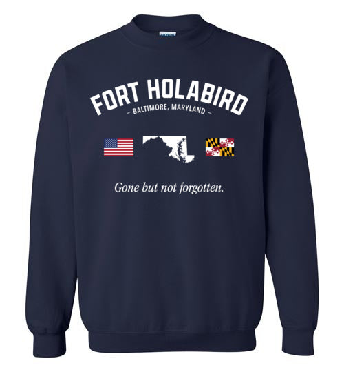 Fort Holabird "GBNF" - Men's/Unisex Crewneck Sweatshirt-Wandering I Store