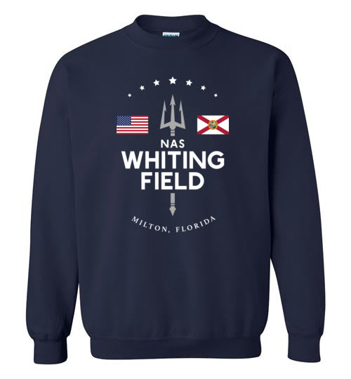 NAS Whiting Field - Men's/Unisex Crewneck Sweatshirt-Wandering I Store