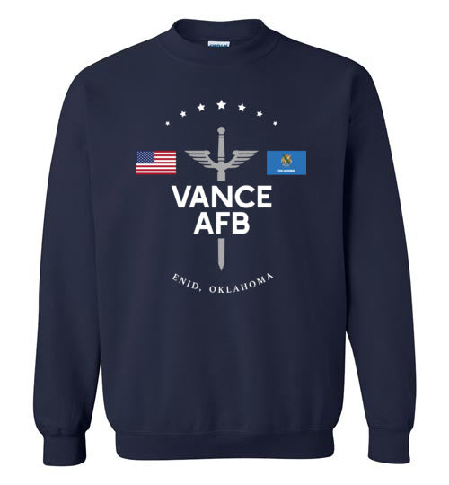Load image into Gallery viewer, Vance AFB - Men&#39;s/Unisex Crewneck Sweatshirt-Wandering I Store
