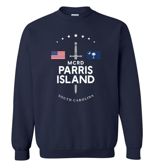 Load image into Gallery viewer, MCRD Parris Island - Men&#39;s/Unisex Crewneck Sweatshirt-Wandering I Store
