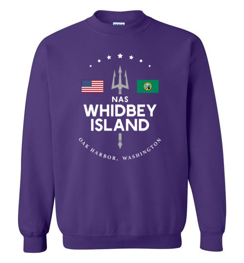 NAS Whidbey Island - Men's/Unisex Crewneck Sweatshirt-Wandering I Store