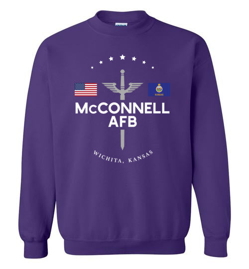 McConnell AFB - Men's/Unisex Crewneck Sweatshirt-Wandering I Store