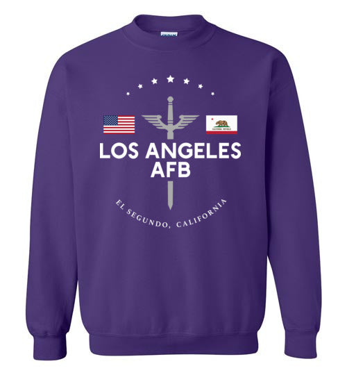 Los Angeles AFB - Men's/Unisex Crewneck Sweatshirt-Wandering I Store