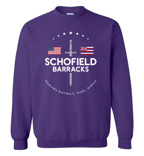 Schofield Barracks - Men's/Unisex Crewneck Sweatshirt-Wandering I Store