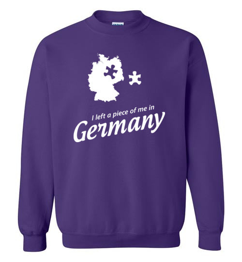 I Left a Piece of Me in Germany - Men's/Unisex Crewneck Sweatshirt-Wandering I Store