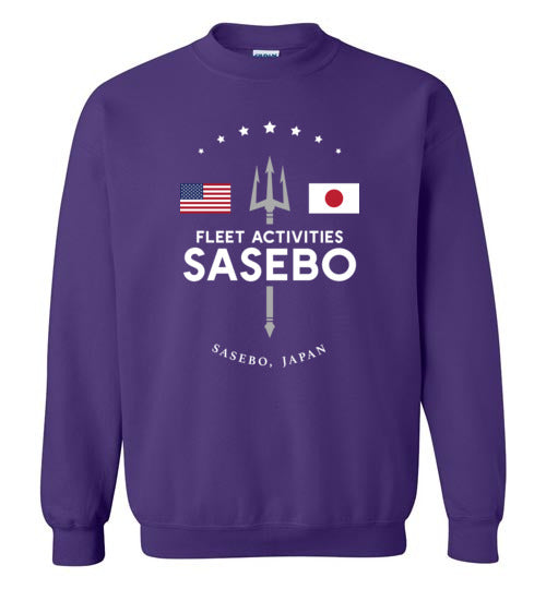 Fleet Activities Sasebo - Men's/Unisex Crewneck Sweatshirt-Wandering I Store