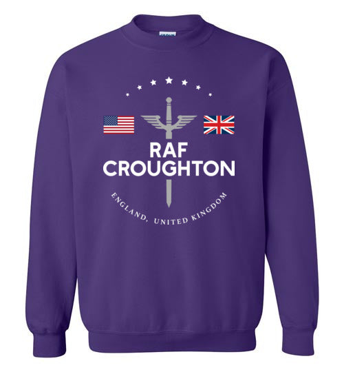 RAF Croughton - Men's/Unisex Crewneck Sweatshirt-Wandering I Store